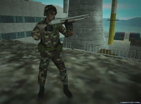 soldier of the us army in the style of gta sa for gta san