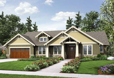 story craftsman house plan   bedrooms da architectural designs house