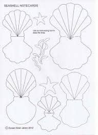 seashell template  printable