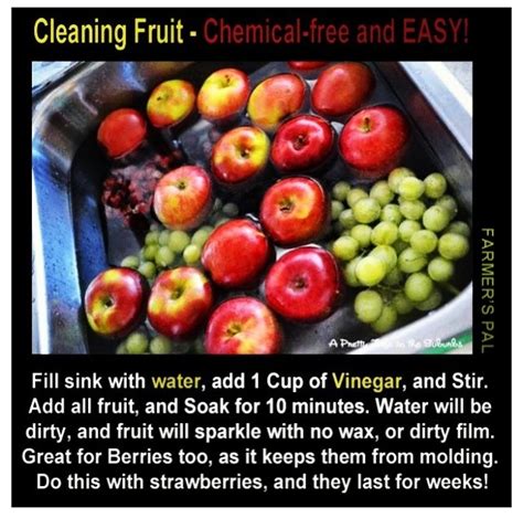 easy natural   clean  fruit fruit veggie wash cooking
