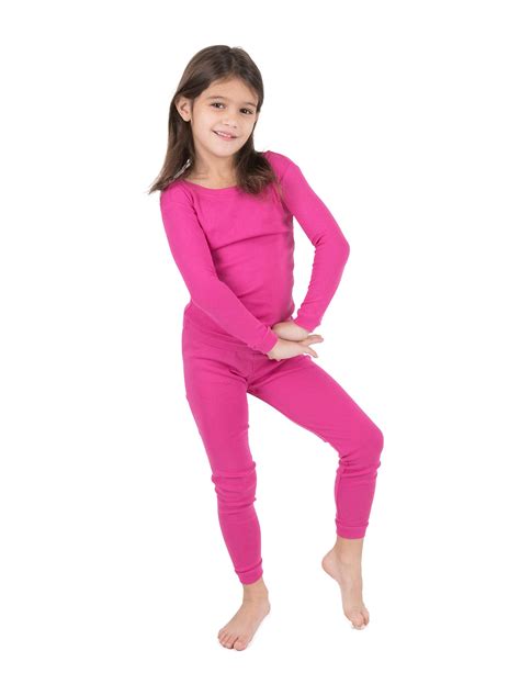 leveret kids pajamas boys girls solid colors  piece pajama set  cotton size   years