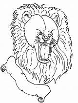 Roaring Lion Lineart Drawing Getdrawings Deviantart sketch template