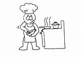Coloring Cooking Large sketch template