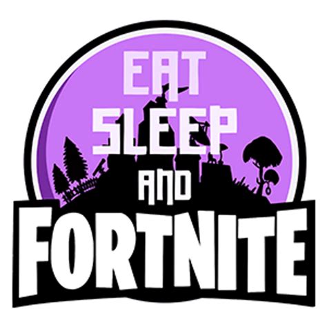 eat sleep  fortnite sticker mania
