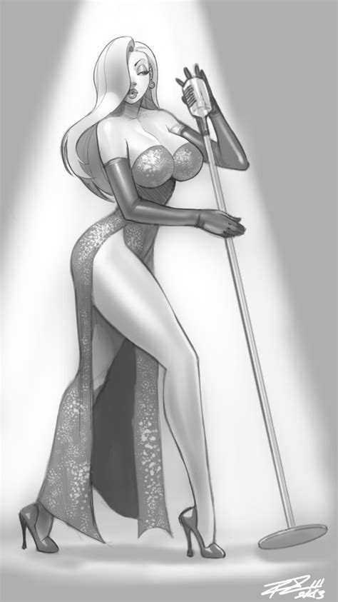 jessica rabbit who framed roger rabbit drawn by robaato
