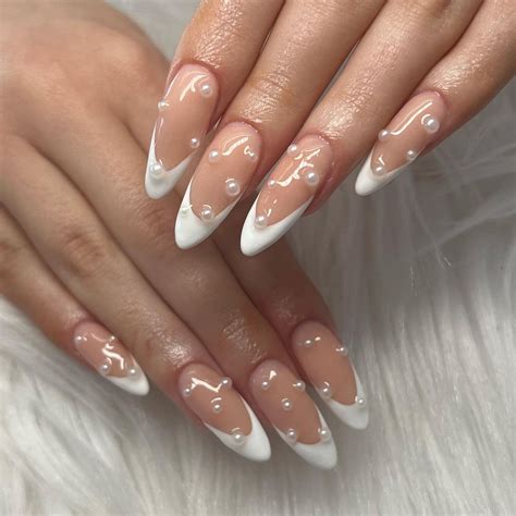 stunning pearl nail designs      subtle  classy