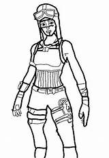 Fortnite Renegade Raider Coloring Pages Colouring Printable Print Easy Clipart Cartoon Choose Board Clip sketch template