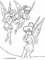 Coloring Pages Tinkerbell Fairy Bell Tinker Colouring Printable Rosetta Friends Fawn Fairies Her Disney Color Sheets Animal Beautiful Garden Kids sketch template