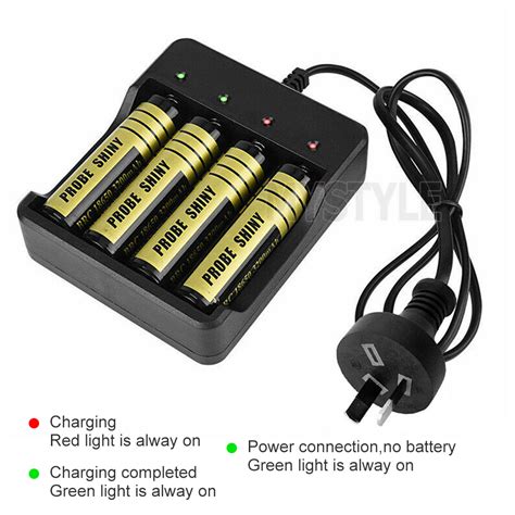 universal 4 slots 4 2v rechargeable 18650 li ion battery smart charger