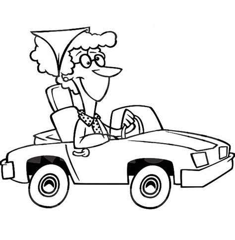 mommy driving  rally car coloring pages  place  color