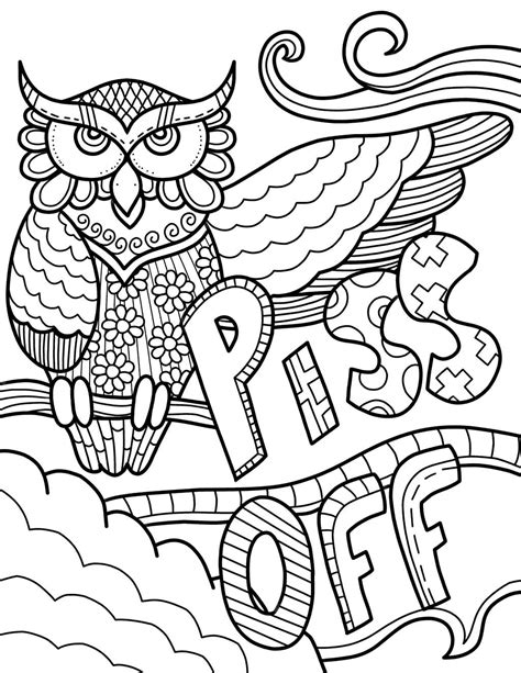 cuss word coloring pages piss   printable coloring pages
