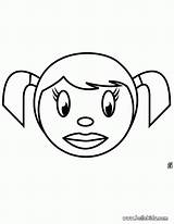 Coloring Face Pages Girl Popular sketch template