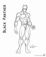 Panther Coloring Pages Superhero Printable Print Kids Color Bettercoloring sketch template