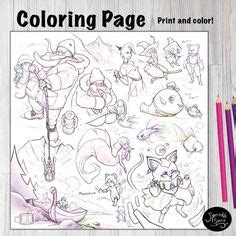 aesthetic cute  kawaii coloring pages  adults teens  kids