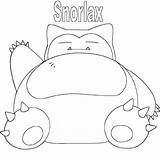 Snorlax Pokemon Coloring Pages Kleurplaat Template sketch template