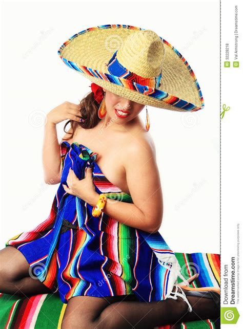 Mexicano Sexy Pin Up Girl Foto De Stock Imagem De Senhora Morena