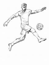 Drawing Pencil Football Soccer Sketches Figure Human Drawings Choose Board sketch template
