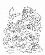 Coloring Pages Photoshop Fairy Getcolorings Color sketch template