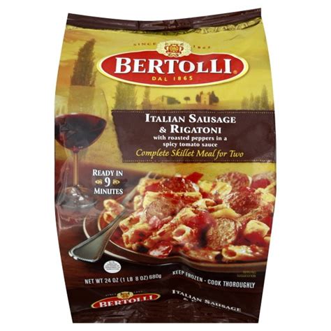 bertolli complete skillet meal for two italian sausage