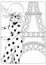 Coloring Pages Marinette Ladybug Girls Resolution sketch template