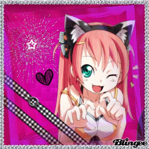 pink neko picture  blingeecom