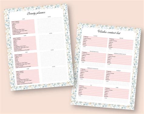 Maid Of Honor Planner Printable Maid Of Honor Planner Etsy