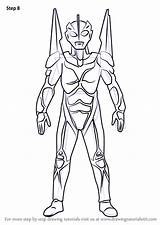 Ultraman Noa Draw Drawingtutorials101 sketch template