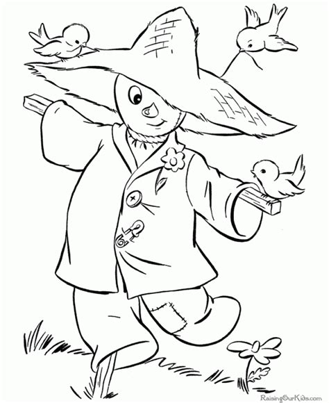 scarecrow coloring pages  print  kxs
