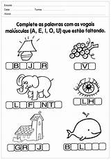 Vogais Atividades Consoantes Palavras Ano Imprimir Atividade Maiúsculas Faltando Estão Ensino Alunos sketch template