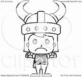Viking Mad Illustration Cartoon Girl Royalty Clipart Thoman Cory Lineart Outline Vector Collc0121 sketch template