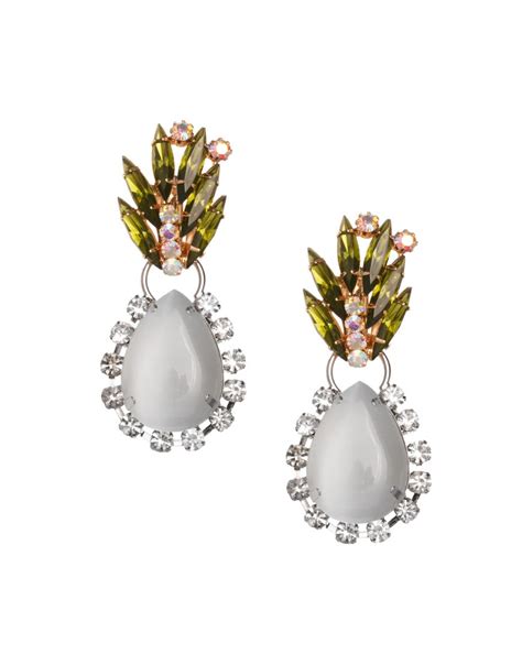 asos jewelled stud drop earring  jewel studs designer jewellery set jewels
