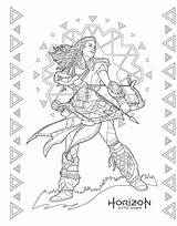 Coloring Book Colouring Playstation Horizon Zero Dawn Para Aloy Pages Colorir Uncharted Sony Drawing Drawings Visit Hell Grown Gamers War sketch template