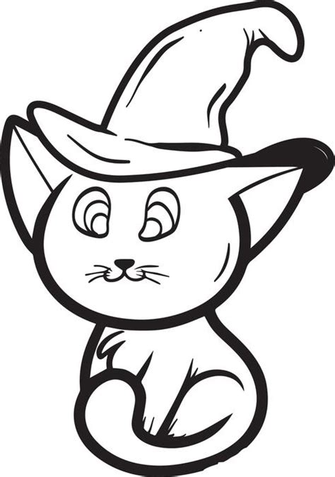 halloween cat coloring pages  coloring pages  kids