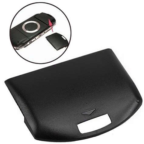 replacement battery  door cover case  sony  psp  black  replacement parts
