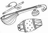 Musical Instruments Drawing Drawings Ganesha Instrument Loving Manivelu sketch template