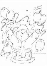 Paddington Oso Pintar Sobres Birthdayprintable Sheets sketch template