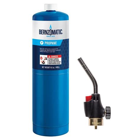 bernzomatic trigger ignition start blow torch kit   oz handheld propane gas cylinder
