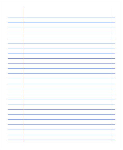printable notebook paper   documents