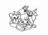 Animal Jam Coloring Pages Fox Cartoon Getcolorings Colouring Printable Getdrawings Card sketch template