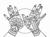 Coloring Mehndi Drawing Hands Adults Book Vector Illustration Stock Zentangle Stencil Adult Tattoo Depositphotos Dreamstime sketch template