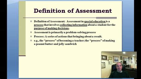 part  methods  assessment   special education youtube