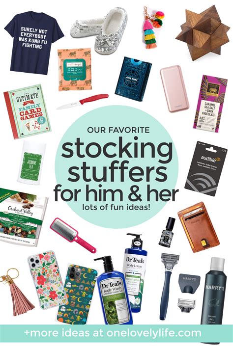 stocking stuffer ideas for him and her one lovely life