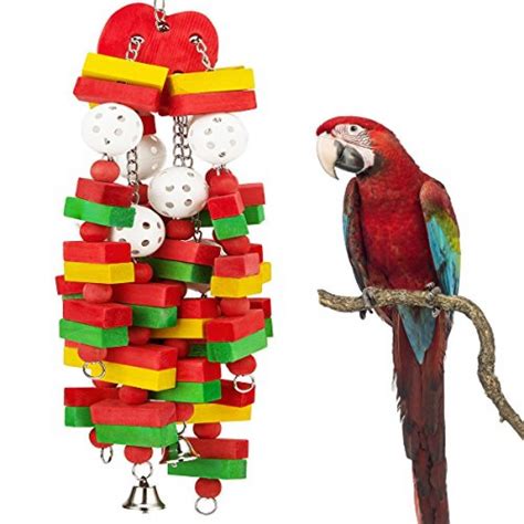 mewtogo large bird parrot toys  cockatoos african grey macaws  amazon parrots pets trend