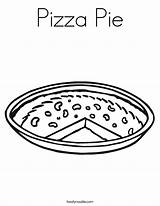 Pizza Coloring Pie Worksheet Pancakes Let Search Twistynoodle Built California Usa Noodle Favorites Login Add Slice Party sketch template