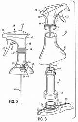 Bottle Spray Patents Drawing sketch template