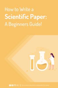 scientific paper      write  steps  format