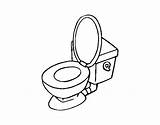 Toilet Coloring Bowl Coloringcrew Bathroom sketch template