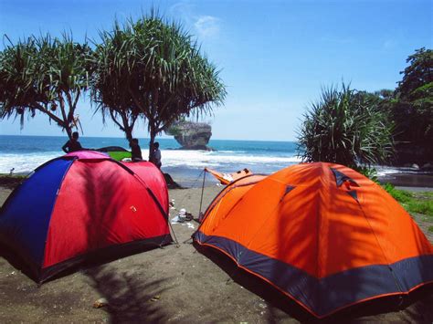 Camping Di Pantai Jawa Barat Operator Body Rafting Guha Bau