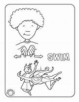 Coloring Sign Language Pages Asl Swim Kids Worksheets Printable Noun American Color Proper Deaf Words Colors Worksheet Worksheeto Popular Colouring sketch template