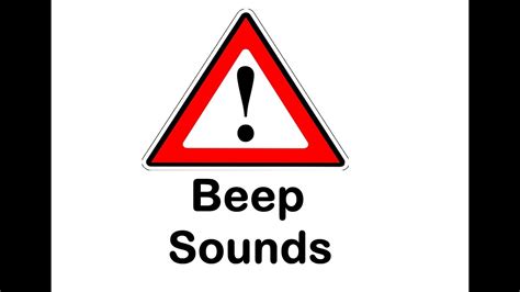 warning beep sound effects  sounds youtube